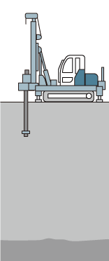 杭の回転貫入埋設